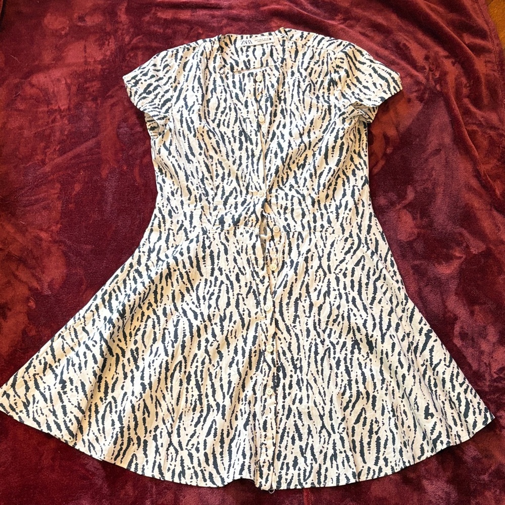 Zara Black and White Women's Dress